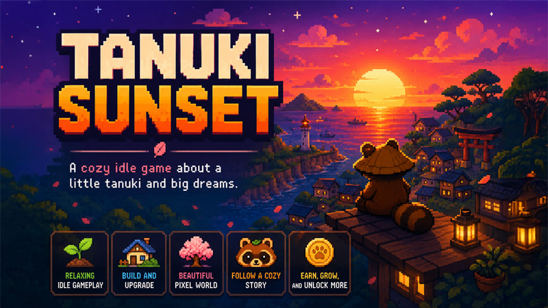 Tanuki Sunset: The Most Relaxing Game in Your Browser
